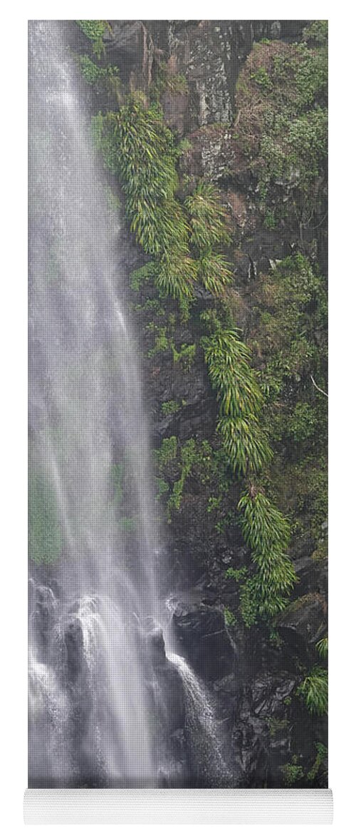 Morans Falls Yoga Mat featuring the photograph Falls in the Rainforest by Maryse Jansen