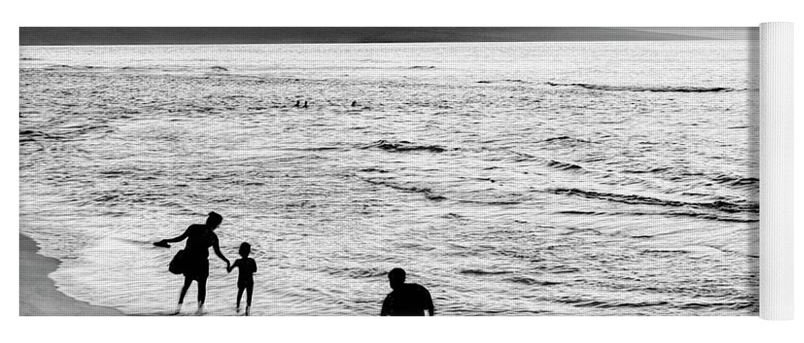 Hawaii Yoga Mat featuring the photograph Family at the Beach by Betty Eich