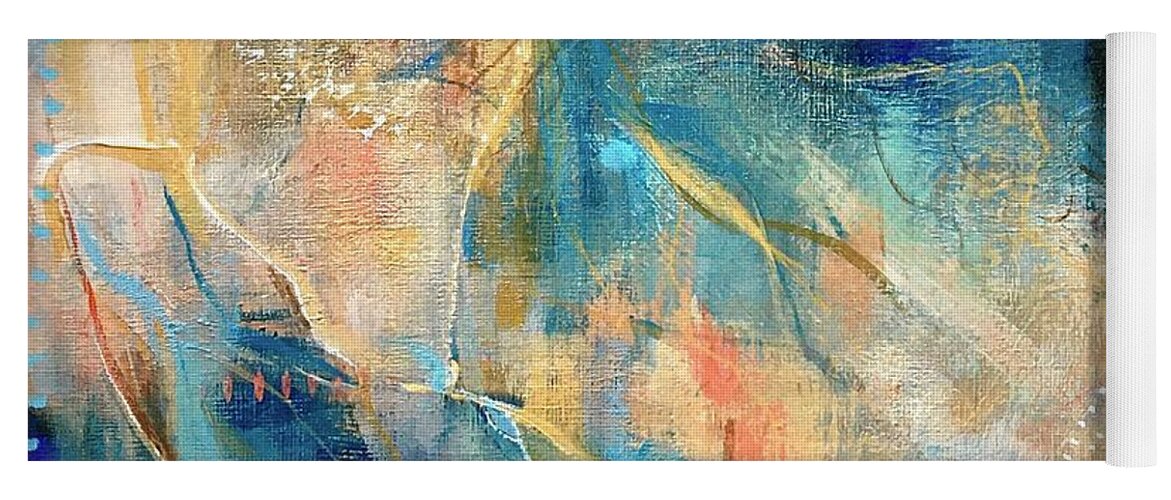 Acrylic Painting Yoga Mat featuring the painting Finding Gold by Suzzanna Frank