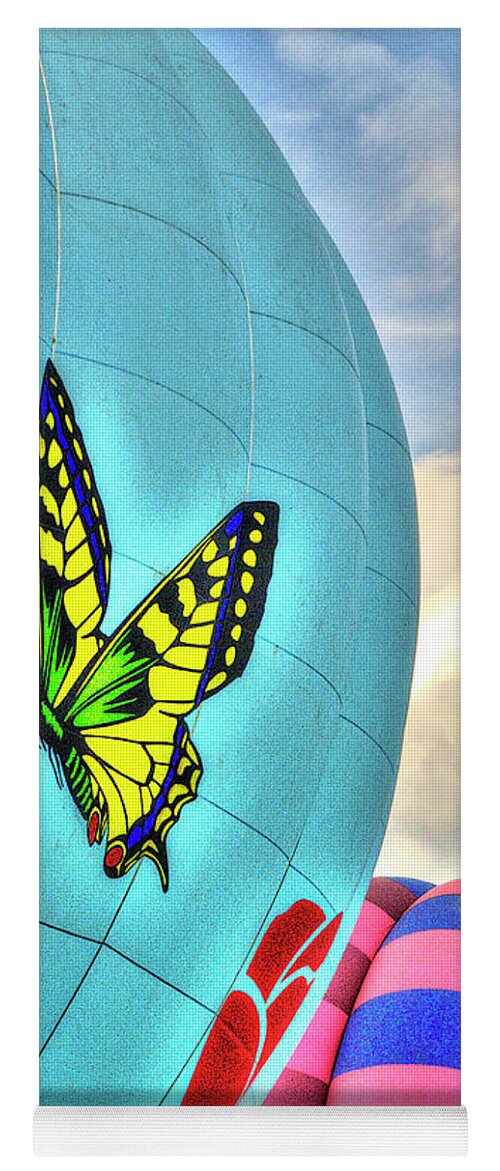 Hot Air Balloon Yoga Mat featuring the photograph Flight by Randall Dill