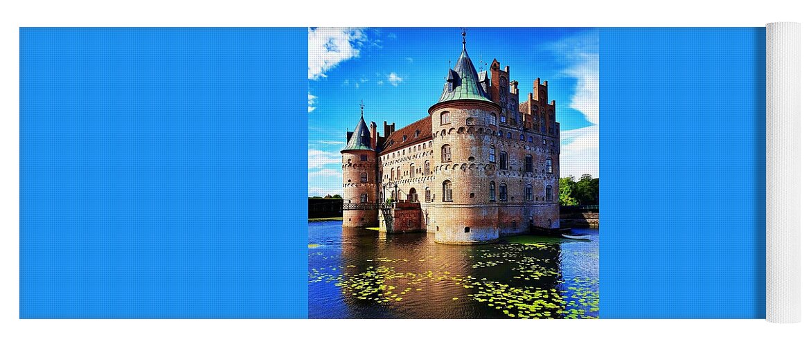 Castle Yoga Mat featuring the photograph Floating Castle by Andrea Whitaker