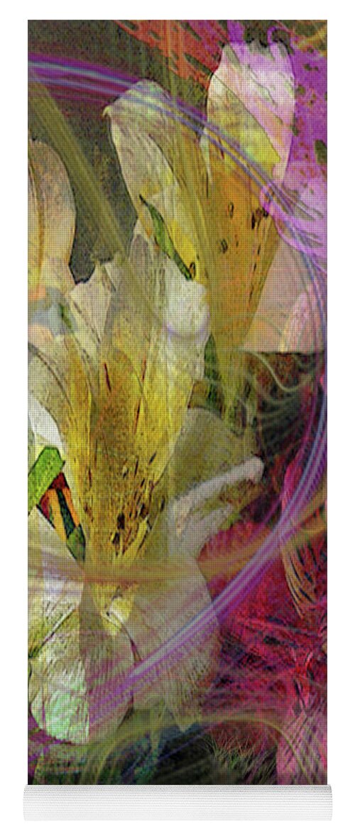 Floral Inspiration Yoga Mat featuring the digital art Floral Inspiration by Studio B Prints