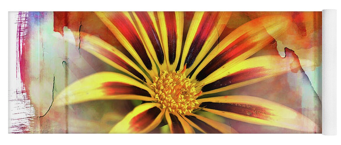 Flower Art Yoga Mat featuring the digital art Flower art 0021 by Kevin Chippindall