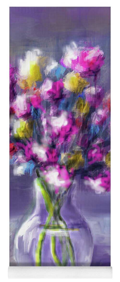 Flowers From My Garden 10 Yoga Mat featuring the digital art Flowers from my garden 10 by Uma Krishnamoorthy