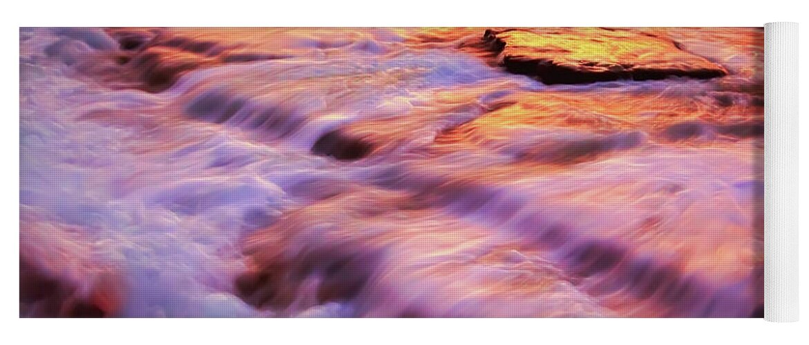 Silky Water Yoga Mat featuring the photograph Flowing tide by Giovanni Allievi