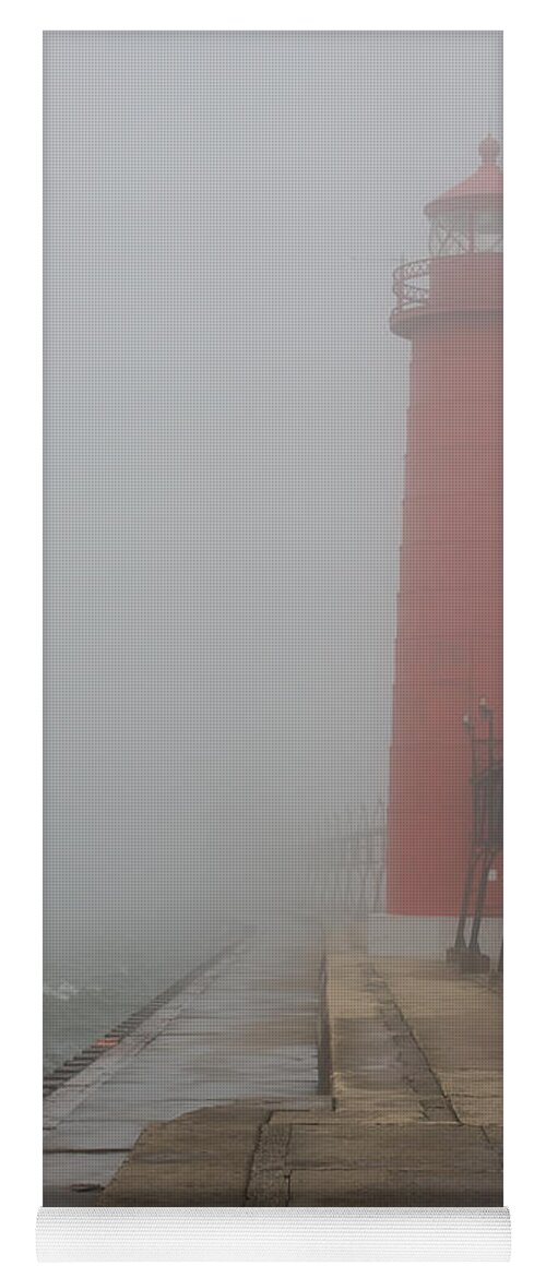 3scape Yoga Mat featuring the photograph Foggy Day by Adam Romanowicz