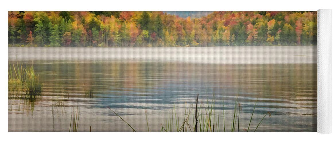 Fog Yoga Mat featuring the photograph Foggy Morning by Cathy Kovarik