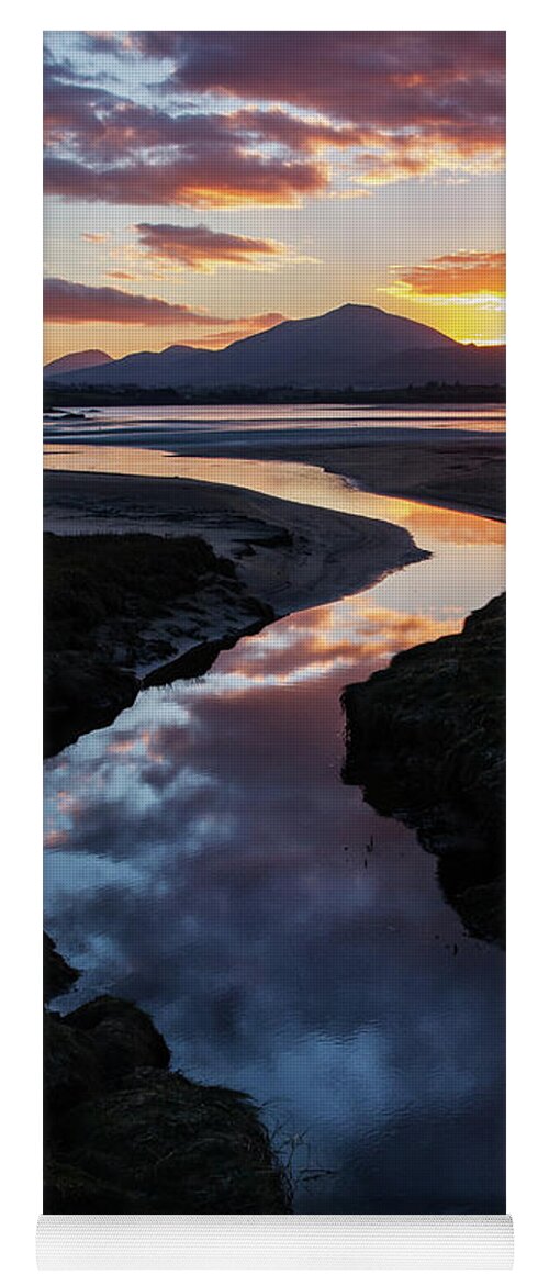 Donegal Yoga Mat featuring the photograph Follow The Light - Sheephaven Bay, Donegal by John Soffe