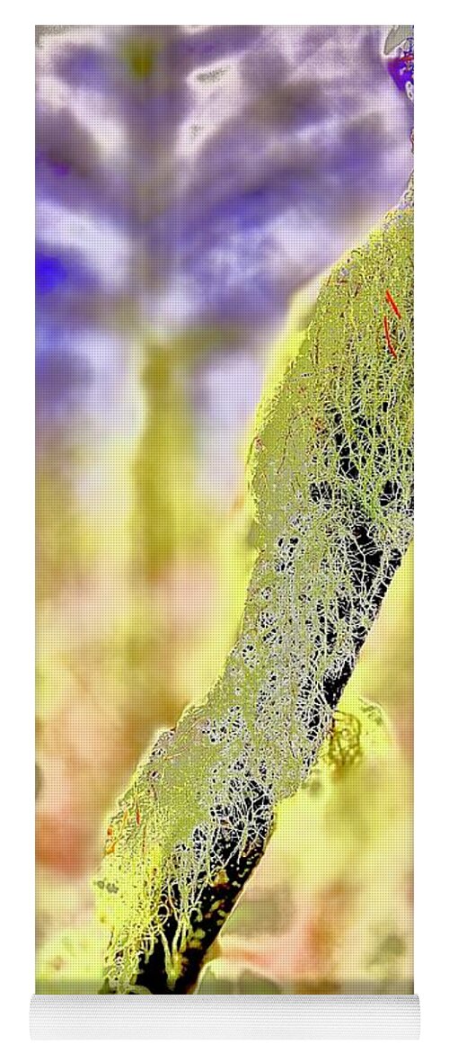 Abstract Yoga Mat featuring the photograph Forest Flora Abstraction by Michael Oceanofwisdom Bidwell