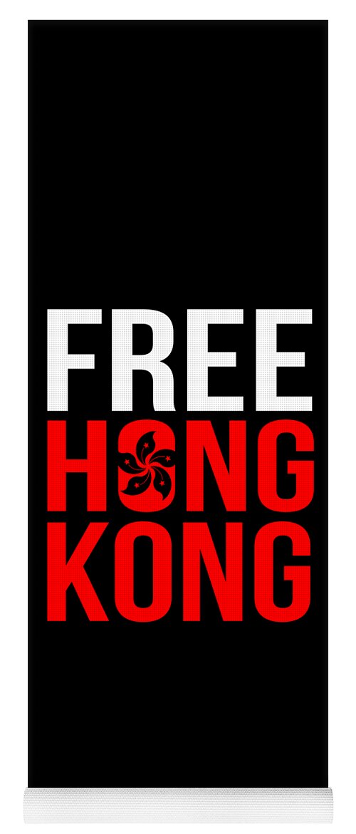 Hk Yoga Mat featuring the digital art Free Hong Kong Revolution by Flippin Sweet Gear