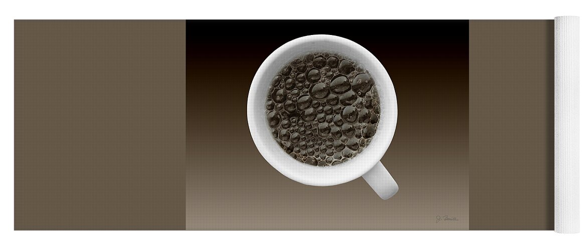 Coffee Yoga Mat featuring the photograph Freshly Poured by Joe Bonita