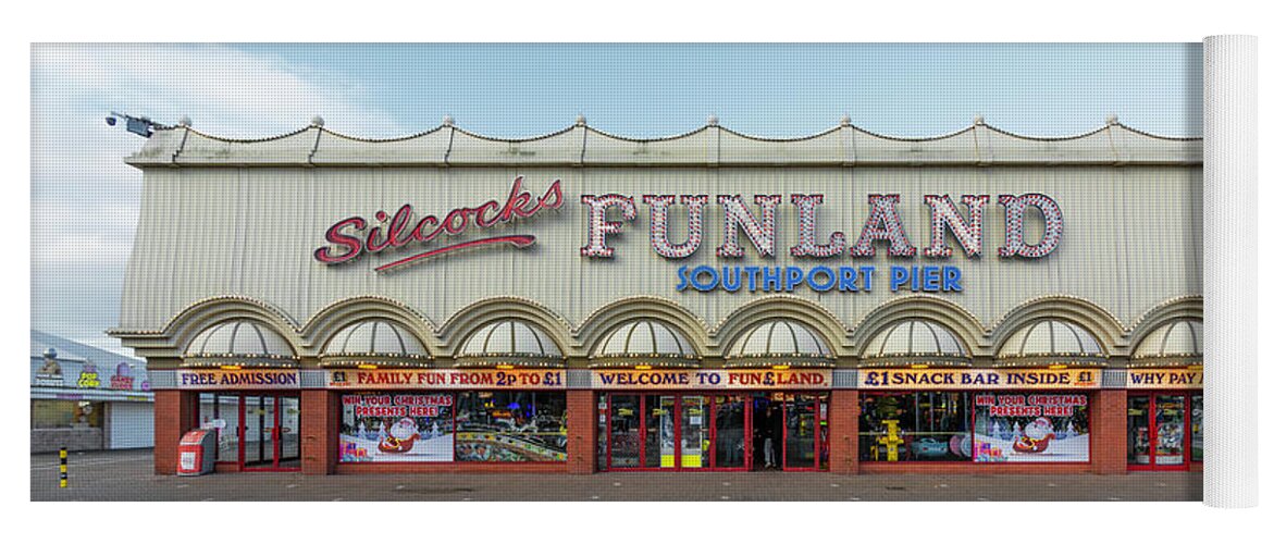 New Topographics Yoga Mat featuring the photograph Funland by Stuart Allen