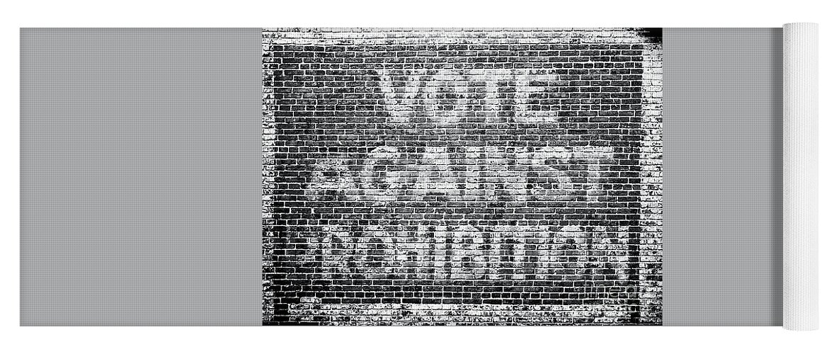Prohibition. 20s Yoga Mat featuring the painting Funny Roaring Twenties No Prohibition Roaring 20s Gift Vote Against Prohibition Sign by Tony Rubino