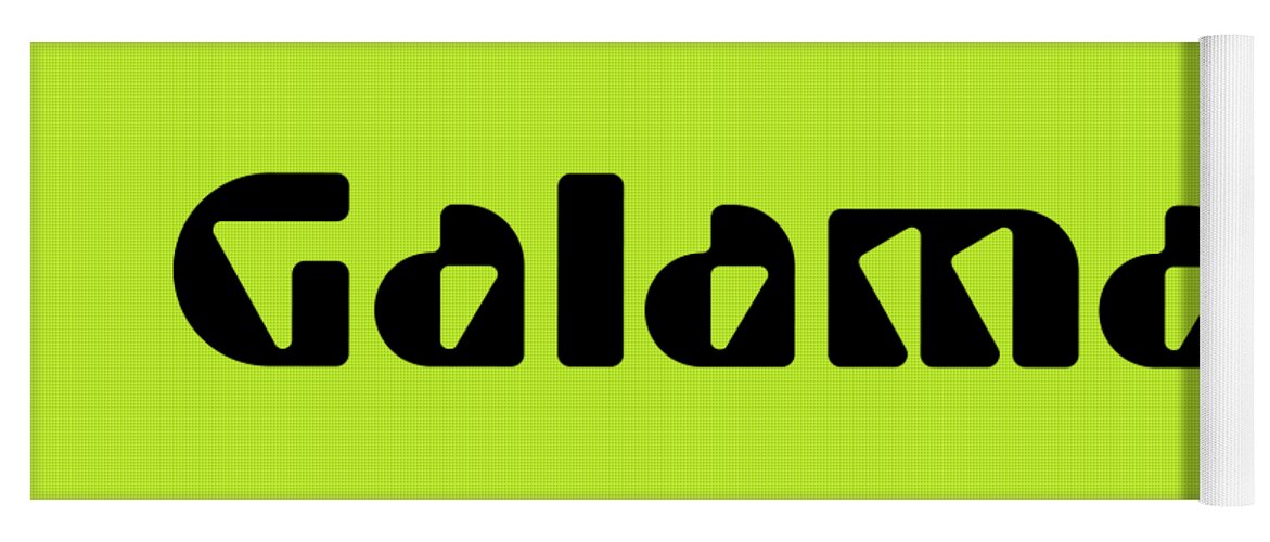 Galama Yoga Mat featuring the digital art Galama #Galama by TintoDesigns