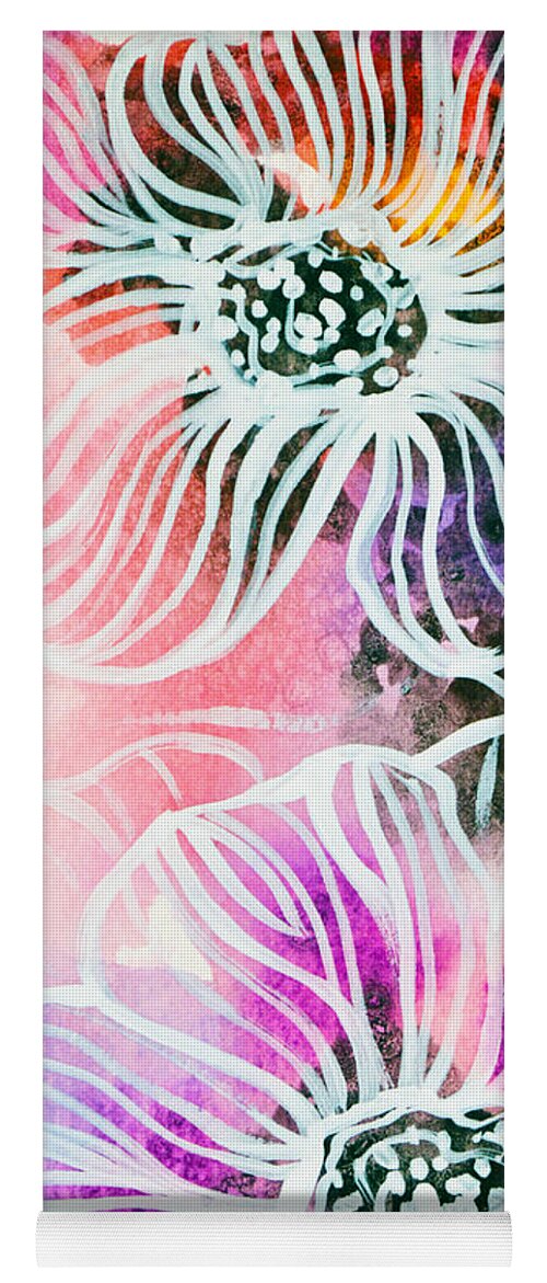 Flowers Yoga Mat featuring the painting Garden of Eden by Amy Giacomelli