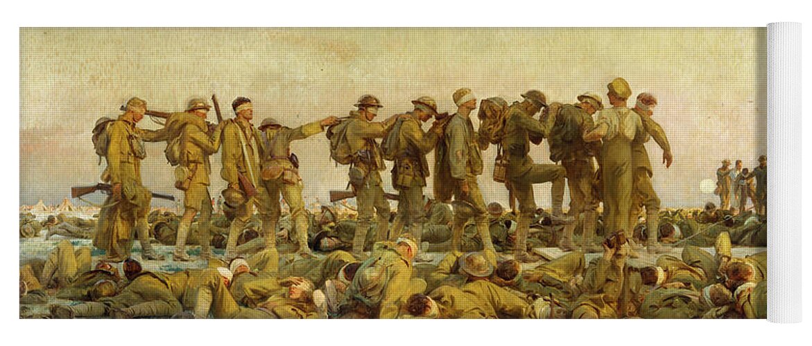 Sargent Yoga Mat featuring the painting Gassed, 1919 by John Singer Sargent