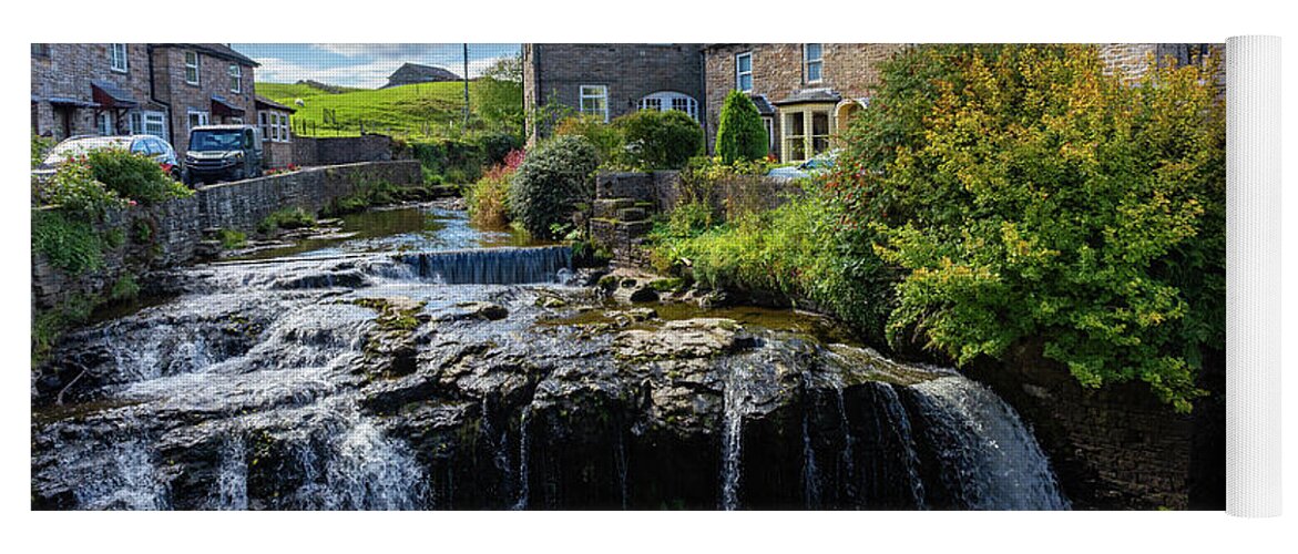 Uk Yoga Mat featuring the photograph Gayle Beck Falls, Hawes, Wensleydale by Tom Holmes Photography