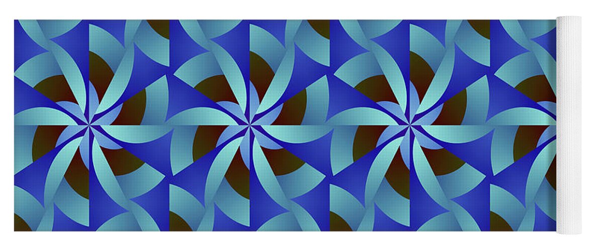 Patterns Yoga Mat featuring the digital art Geometric Designer Pattern 364 by Philip Preston