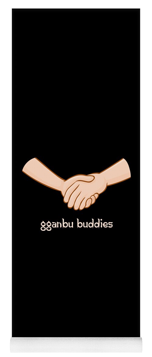 Gganbu Yoga Mat featuring the digital art Gganbu Buddies by Flippin Sweet Gear