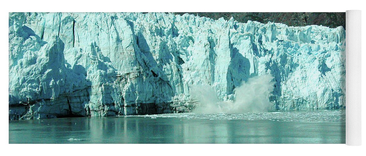 Ice Yoga Mat featuring the photograph Glacier Bay-Alaska by Steve Templeton