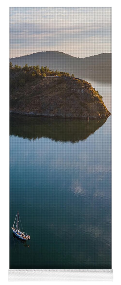 Sailboat Yoga Mat featuring the photograph Glassy Calm by Michael Rauwolf
