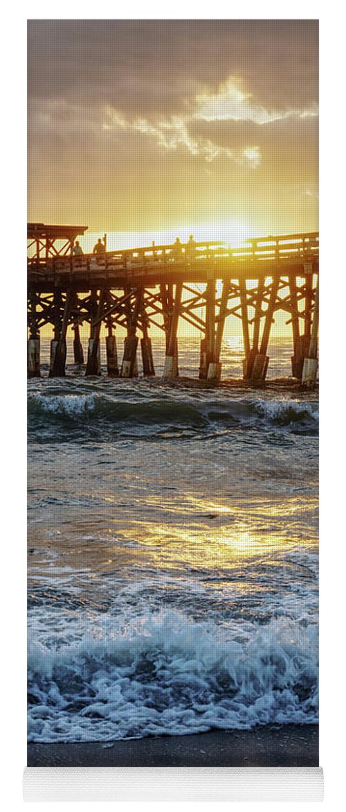 Cocoa Beach Yoga Mat featuring the photograph Glorious Cocoa New Year by Jennifer White
