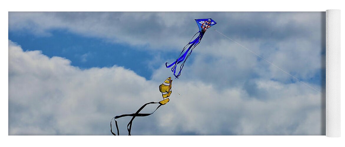Clouds Yoga Mat featuring the photograph Go Fly a Kite by Craig Wood