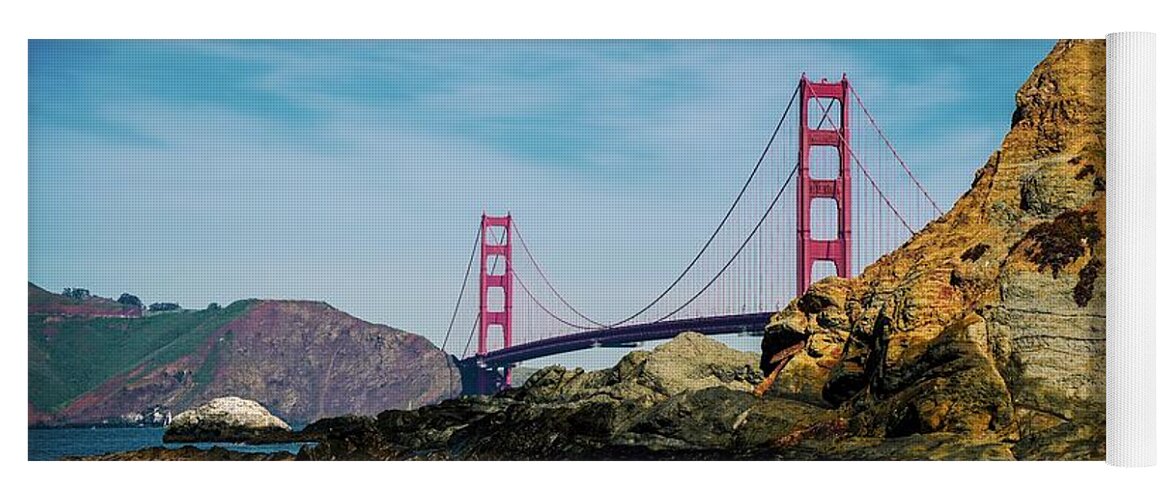 Golden Gate Bridge Yoga Mat featuring the photograph Golden Gate Bridge by Claudia Zahnd-Prezioso