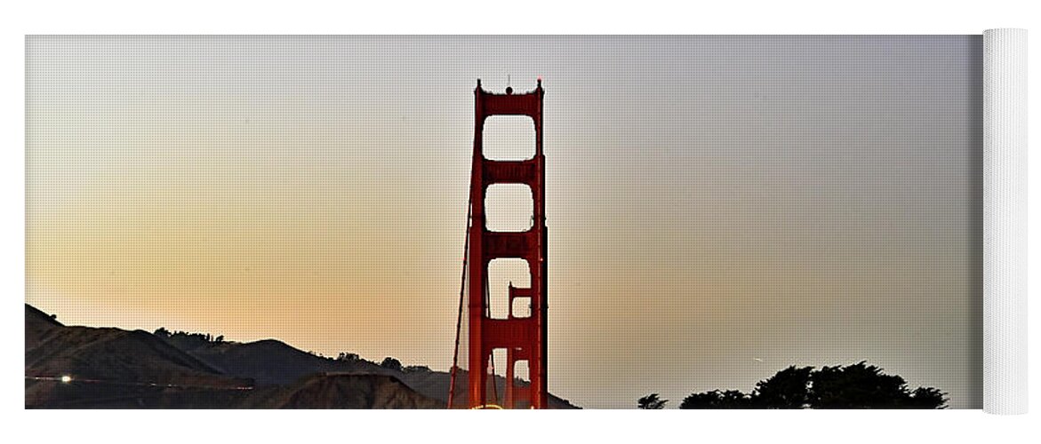 Golden Gate Yoga Mat featuring the photograph Golden Gate Bridge - San Francisco by Amazing Action Photo Video