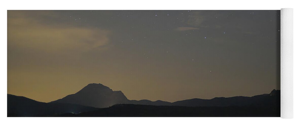 Landscape Yoga Mat featuring the photograph Golden sky or Starry sky ? by Karine GADRE