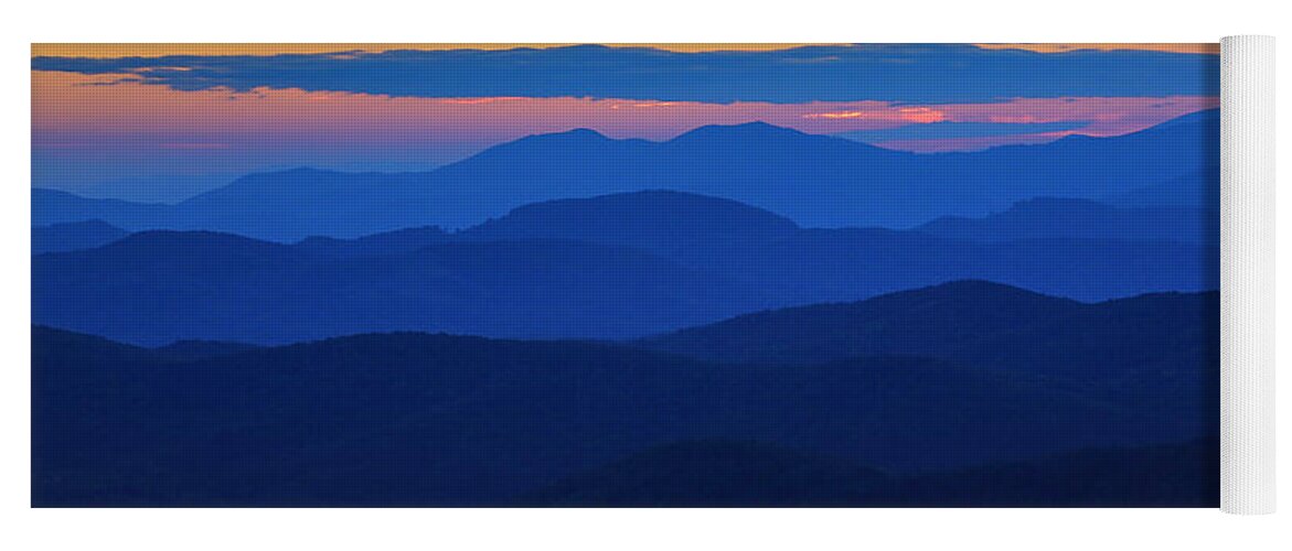 Blue Ridge Mountains Yoga Mat featuring the photograph Blue Ridge Heaven by Dale R Carlson