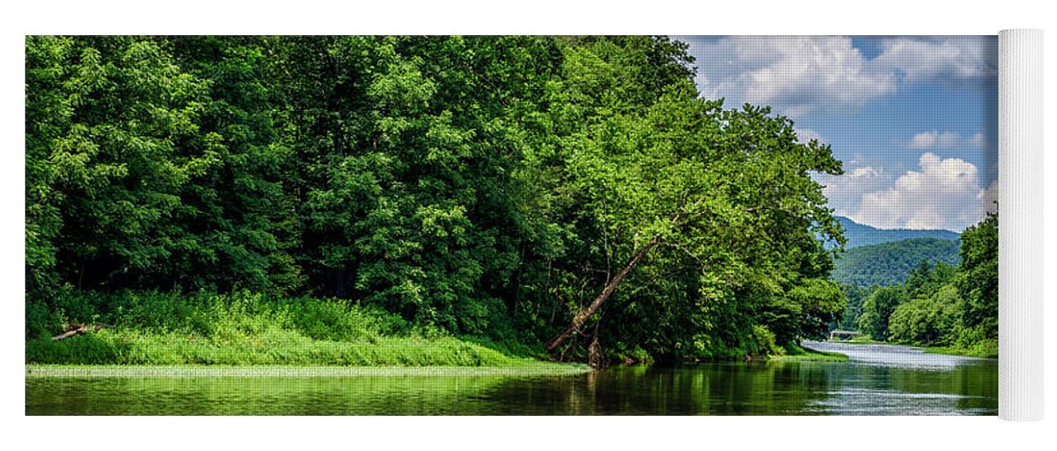 Greenbrier River Yoga Mat featuring the photograph Greenbrier River on a Summer Day by Thomas R Fletcher
