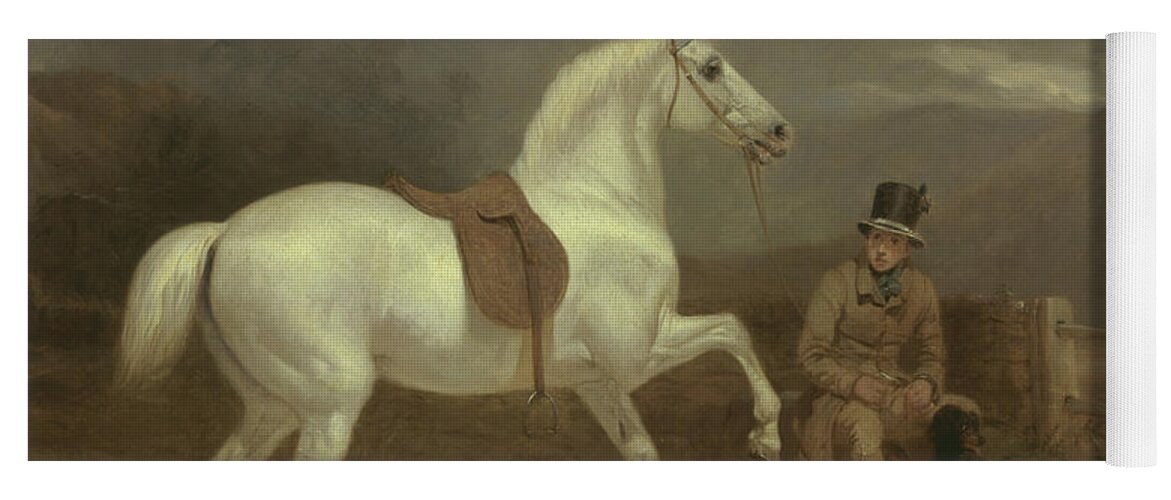 19th Century Painters Yoga Mat featuring the painting Grey Shooting Pony by Thomas Woodward