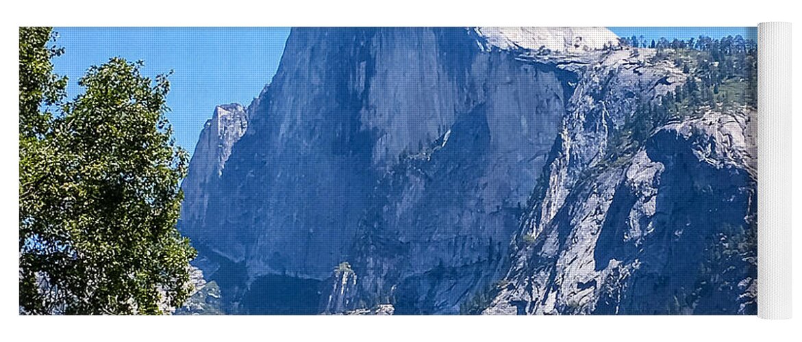 Yosemite Yoga Mat featuring the photograph Half Dome by Grey Coopre
