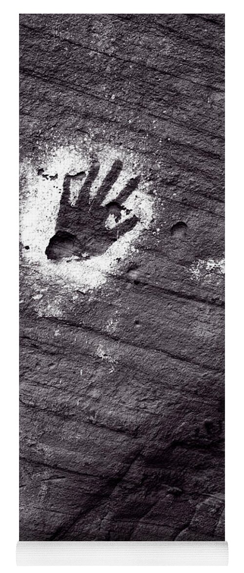 Canyon De Chelly Yoga Mat featuring the photograph Hand Pictograph by Jeff White
