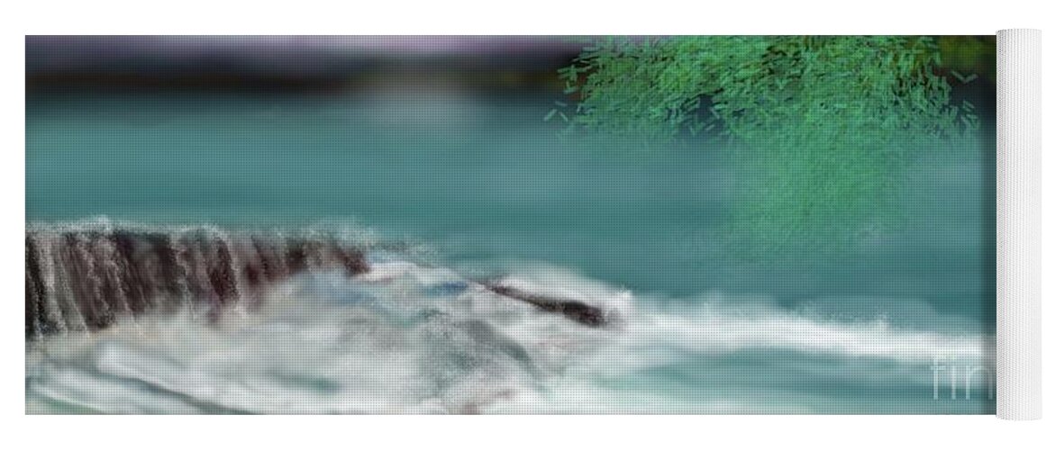 Water Yoga Mat featuring the digital art Happy Moment in time by Julie Grimshaw