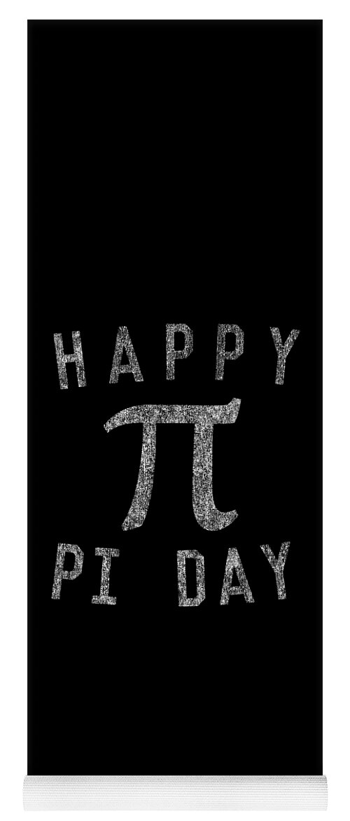 Funny Yoga Mat featuring the digital art Happy Pi Day by Flippin Sweet Gear