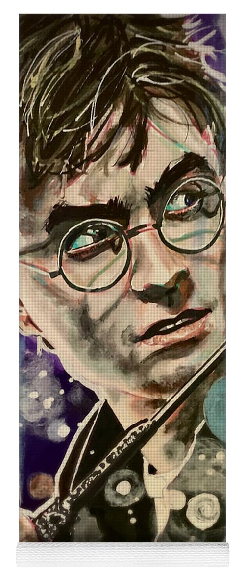 Harry Potter Yoga Mat featuring the painting Harry Potter by Joel Tesch