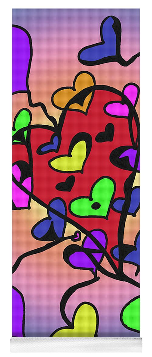 Canada Yoga Mat featuring the digital art Heart of God by Mary Mikawoz