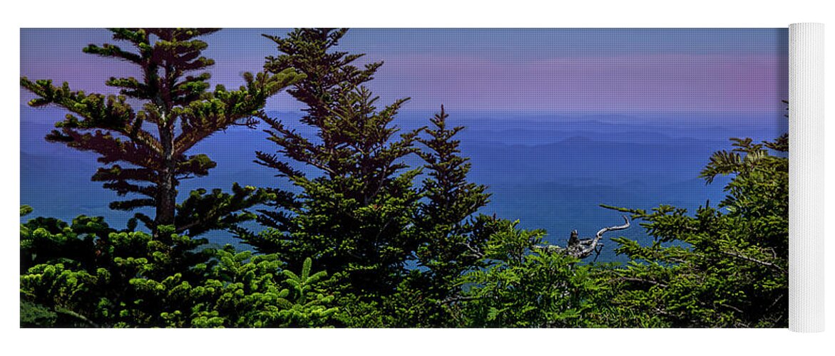 Blue Ridge Parkway Yoga Mat featuring the photograph High in the Blue Ridge Mountains by Shelia Hunt