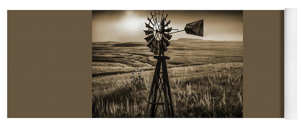 Wyoming Yoga Mat featuring the photograph HIGH PLAINS, Wyoming Montana by Don Schimmel