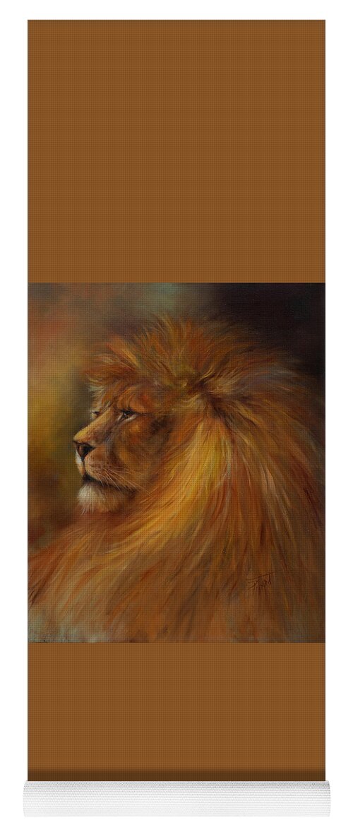 Waiting Room Décor Yoga Mat featuring the painting His Majesty by Lynne Pittard