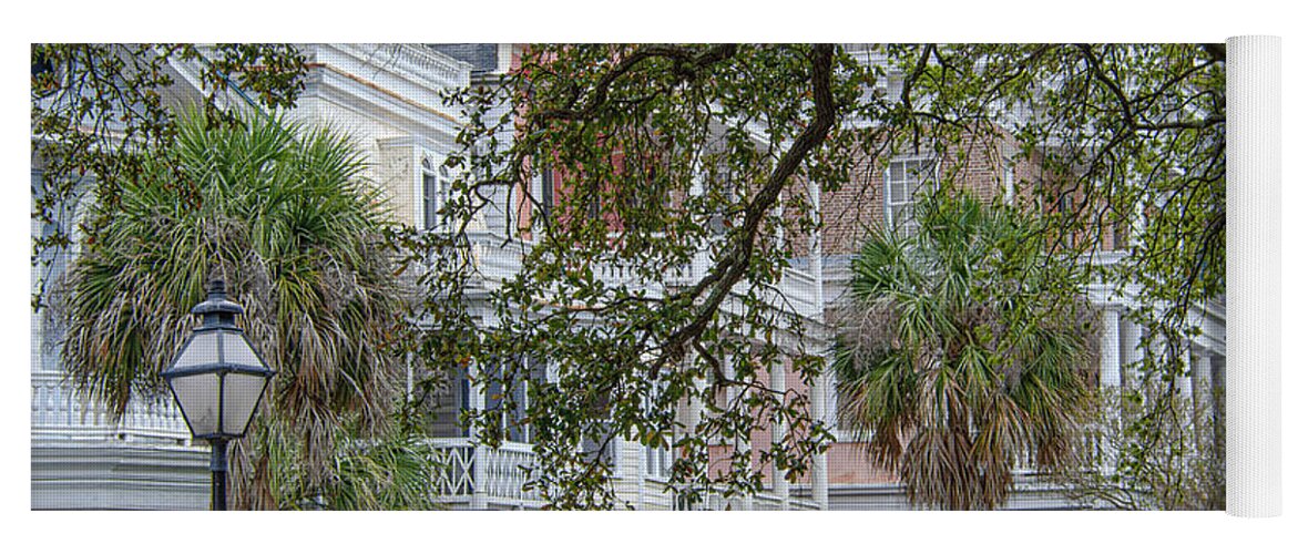 Downtown Yoga Mat featuring the photograph Historic Charleston Charm and Grace by Dale Powell