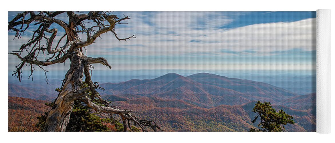 Appalachian Mountains Yoga Mat featuring the photograph Homage To Fall by Michael Smith
