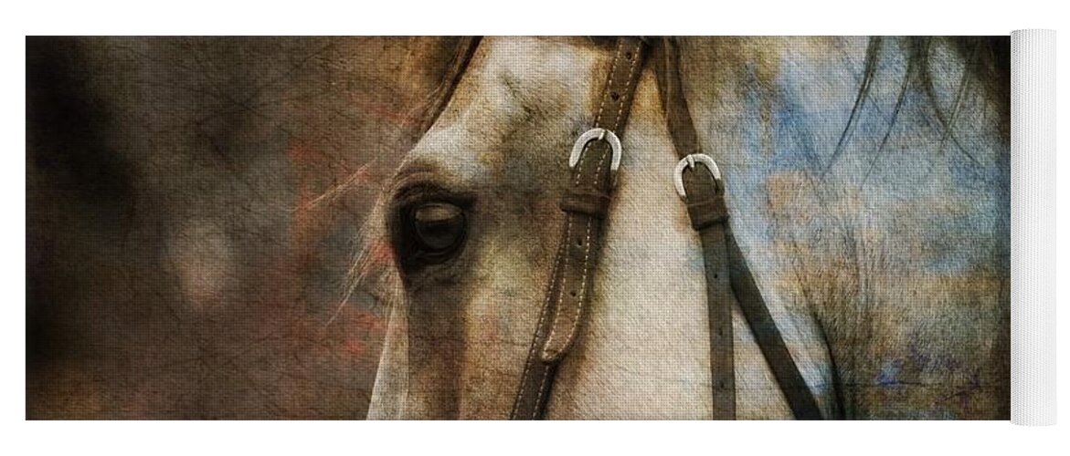 Horse Yoga Mat featuring the digital art Horse With No Name by Paul Lovering