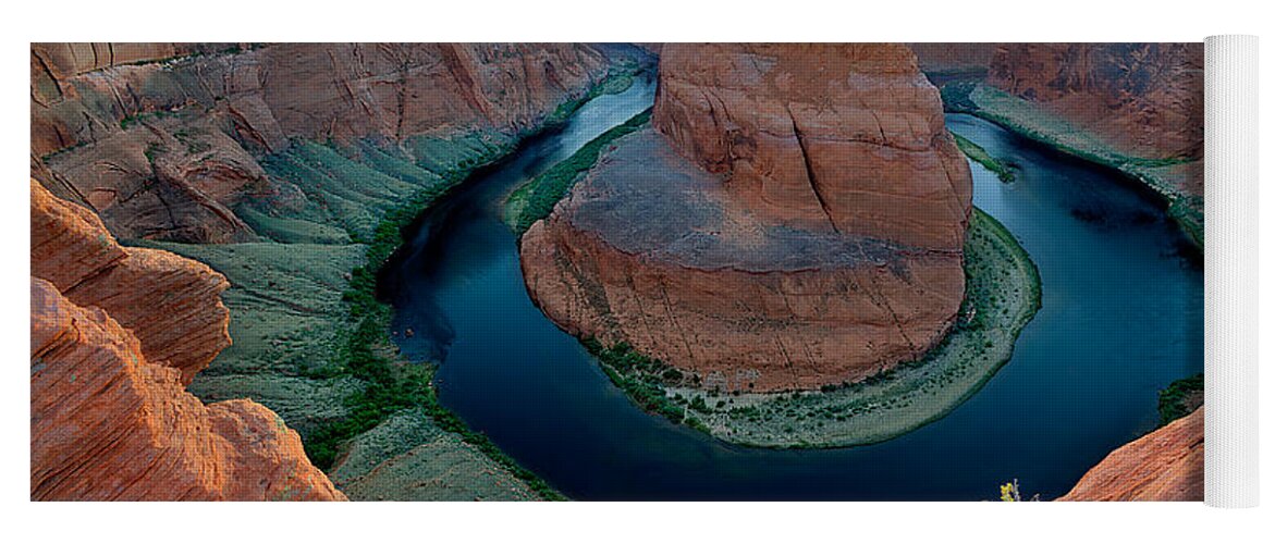 Horseshoe Bend Yoga Mat featuring the photograph Horseshoe Bend by Peter Boehringer