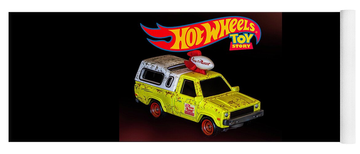 Hot Wheels Yoga Mat featuring the photograph Hot Wheels Pizza Planet Truck by James Sage