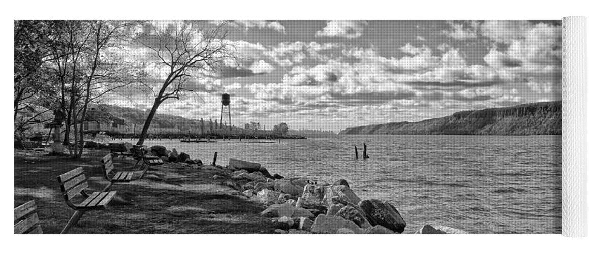 River Yoga Mat featuring the photograph Hudson River New York City View by Russ Considine