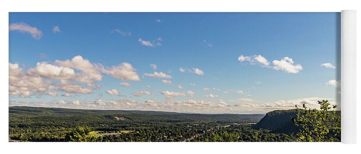 Landscape Yoga Mat featuring the photograph Hudson Valley Scenic View Port Jervis NY by Amelia Pearn