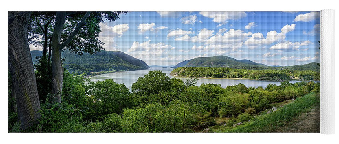 Million Dollar View Yoga Mat featuring the photograph Hudson View near West Point by Frank Mari